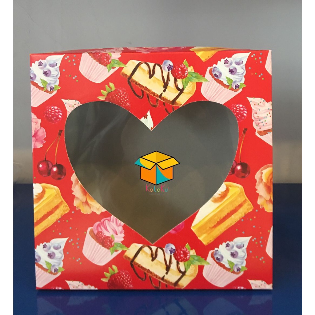 

Kardus kue hati 24x24