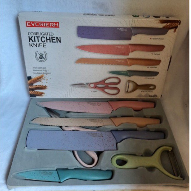 

Set pisau warna pastel