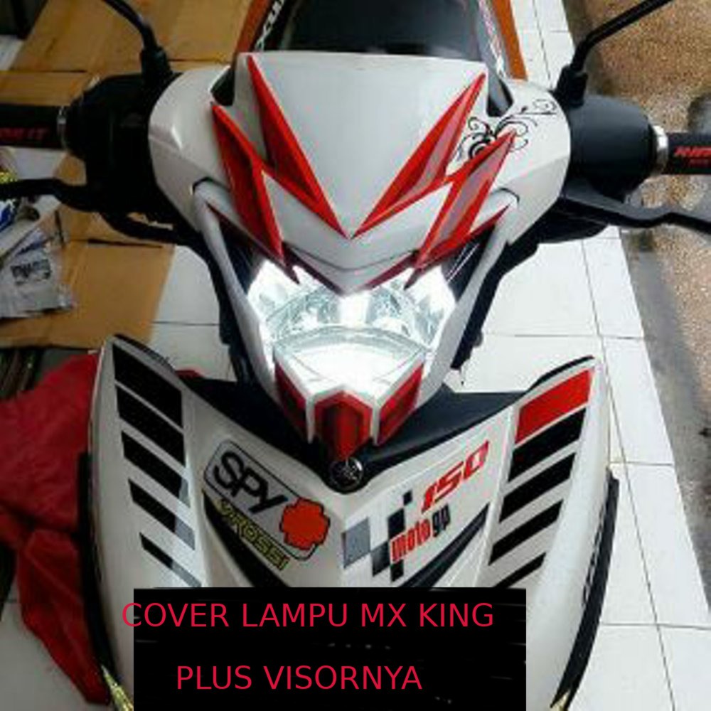 Cover Lampu Yamaha Mx King 150 Kedok Cover Lis Lampu Mx King 150 Cc Plus Visor Set Shopee Indonesia