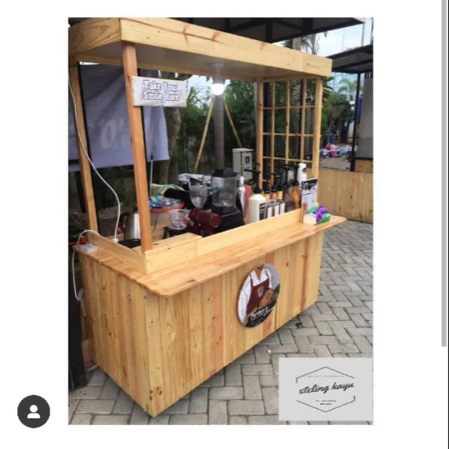 Gerobak jatibelanda/gerobak murah/gerobak minimalis/booth minimalis