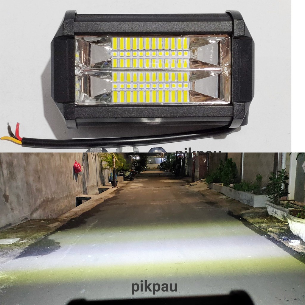 Lampu Tembak Sorot LED CWL 24 Mata LED 24 Titik Motor Mobil Warna Putih