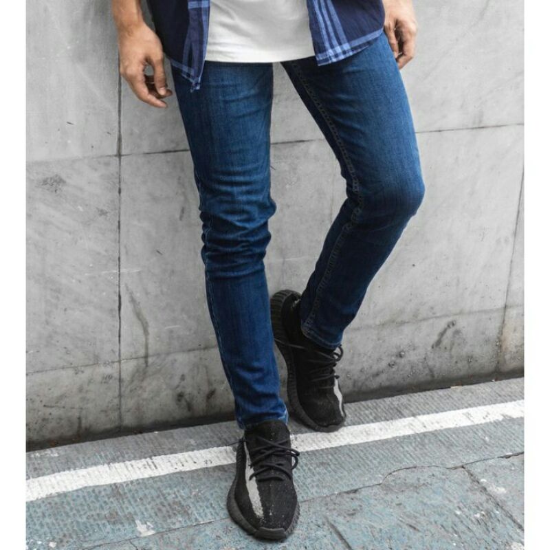 Celana Jeans Pria Panjang Skinny Slim Fit Panjang Melar Promo  Terbaru