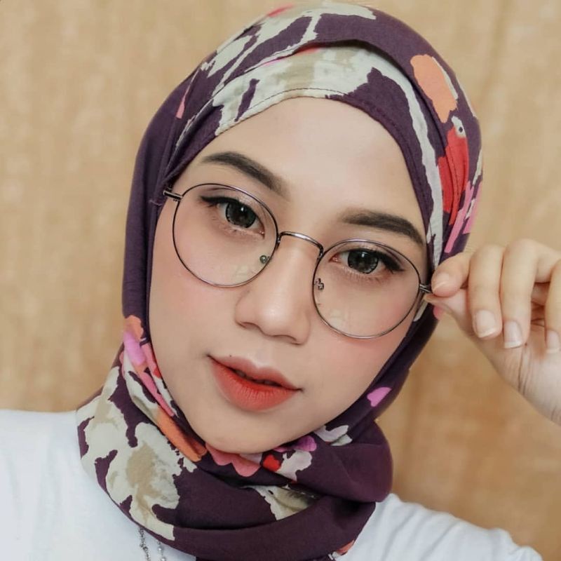 Frame Ursula/ kacamata bulat/ kacamata besi [muka kecil] free lensa photocromic minus