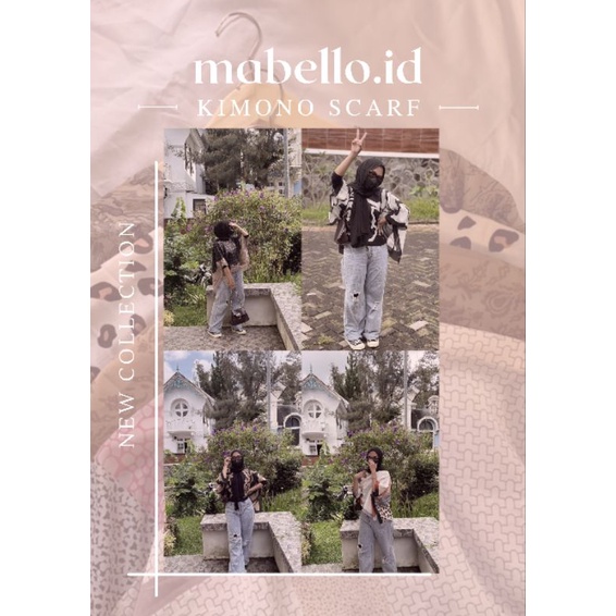 NEW KIMONO SCARF By mabello.id / Langsung kirim(READY STOCK)