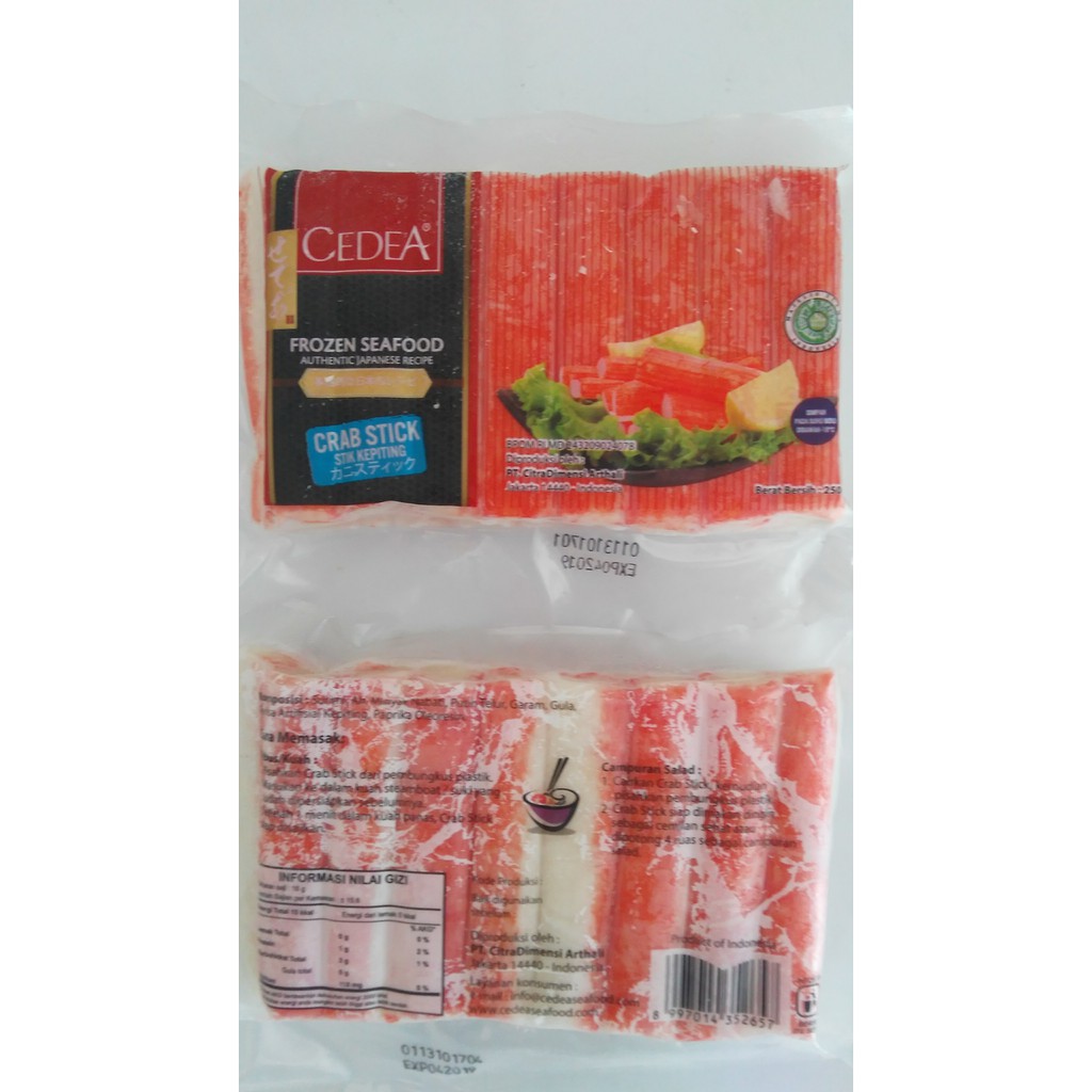 

Crab Stick / Olahan Stik Kepiting Cedea