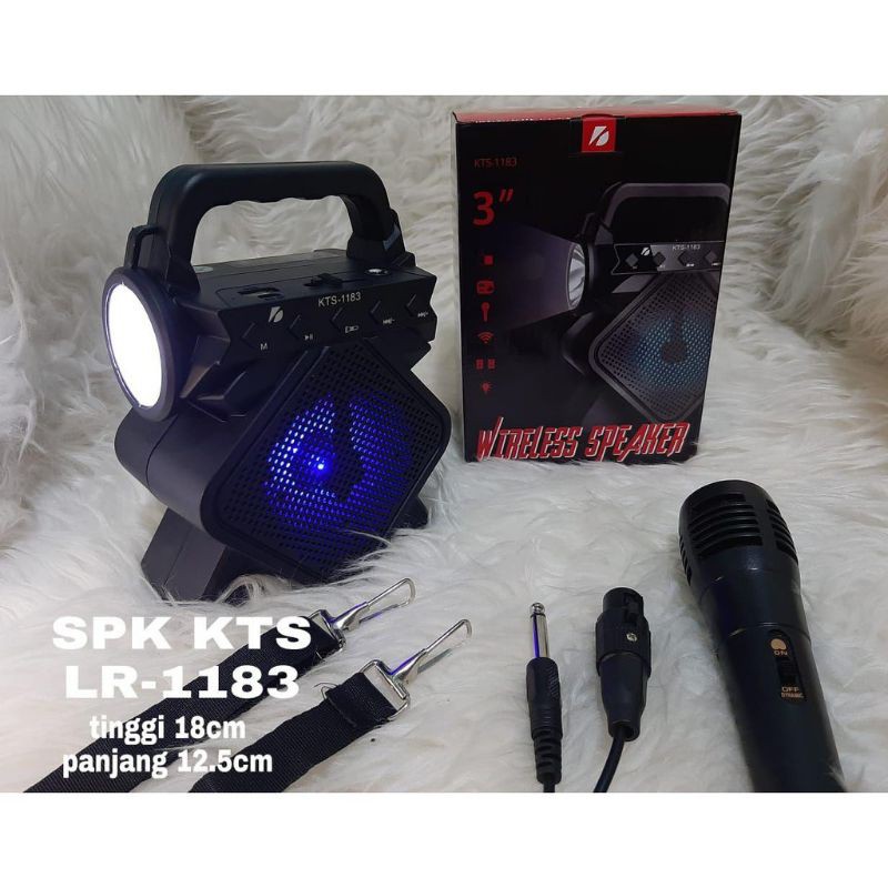 speaker bluetooth + mic besar KTs 1183 karaoke