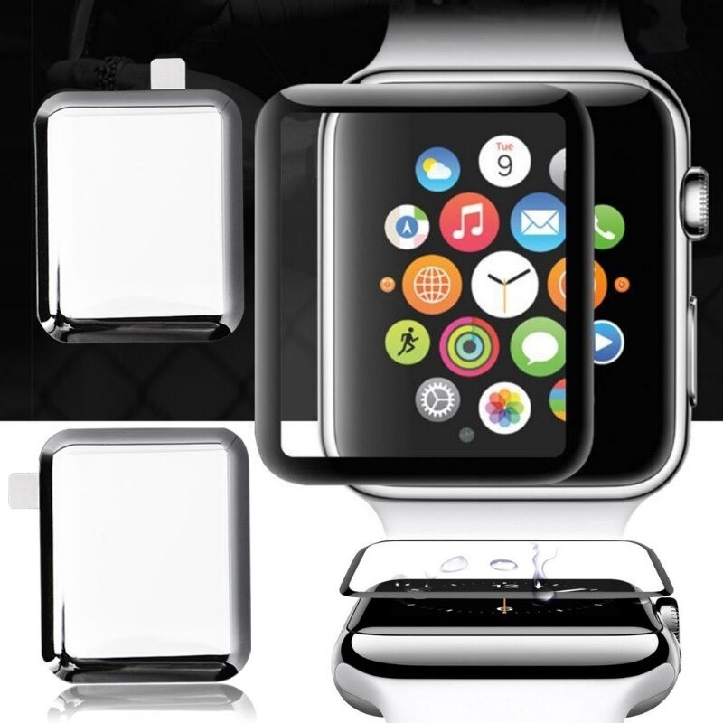 CASE 38mm 42mm Tempered Glass  Protector iWatch Jam Tangan Apple 9H