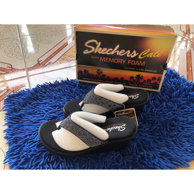 Skechers Wedges Biru ORI