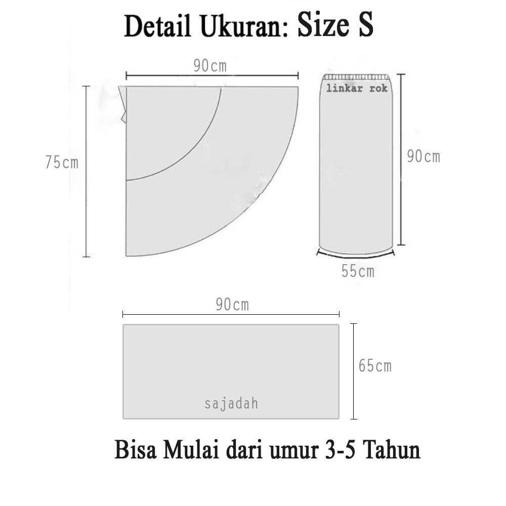 Mukena Anak Tas Sajadah Salur bahan Katun Micro Super-6