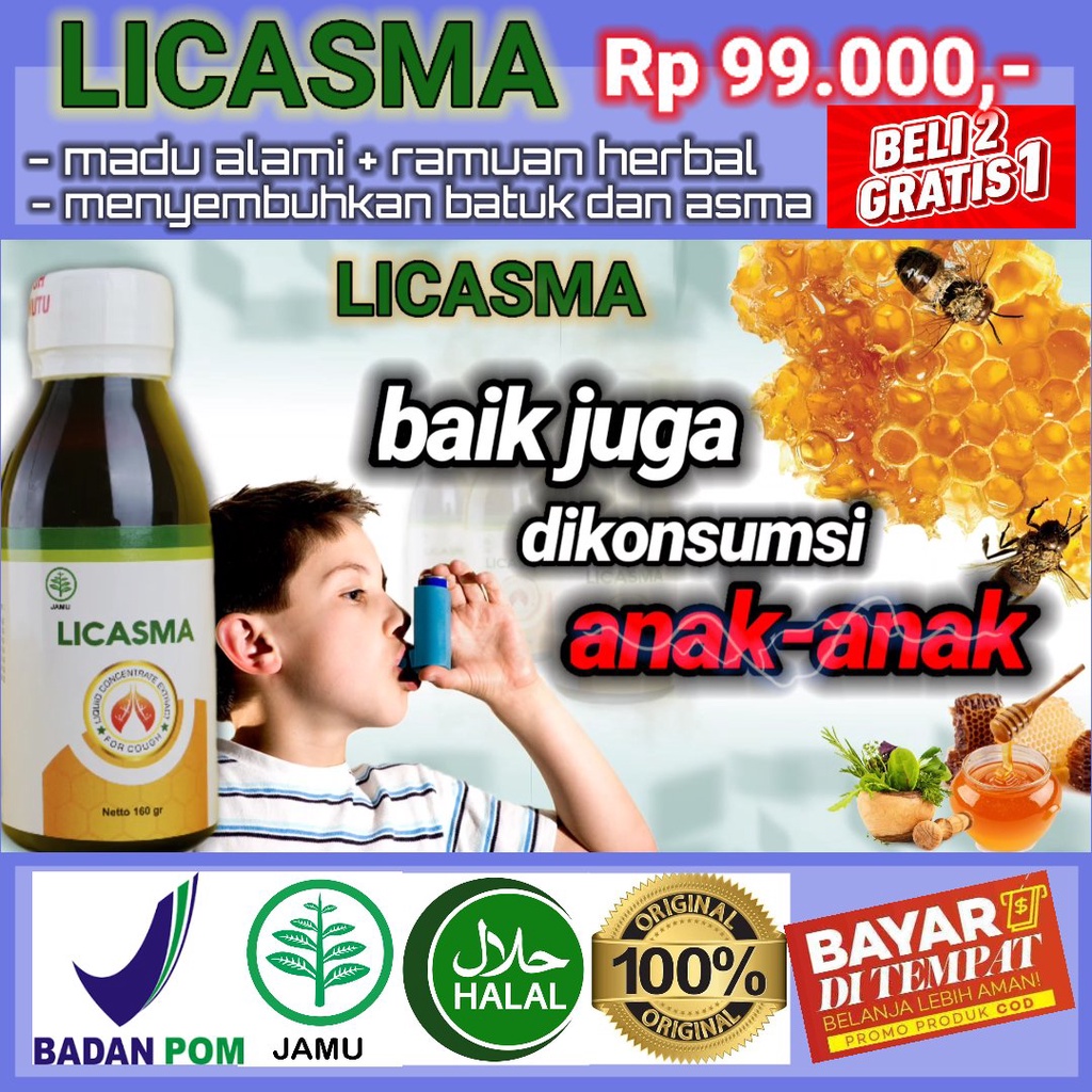 PROMO BELI 2 GRATIS 1 MADU LICASMA HERBAL AMAN 100% ASLI UNTUK SESAK NAFAS, ASMA, TBC, PARU-PARU-4
