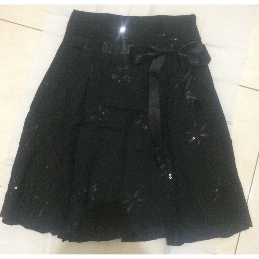 Rok Hitam bling bling (preloved)