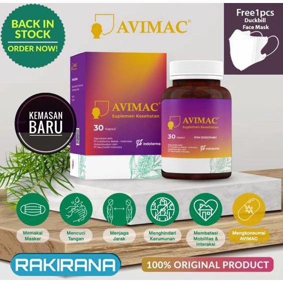 AVIMAC MAC OIL 98 ALIVE Suplemen Daya Tahan Tubuh dan Antioksidan Lc