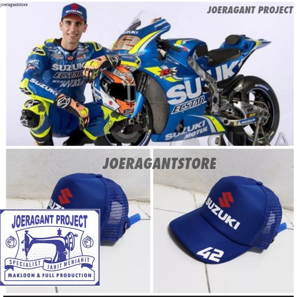 Snapback Topi Trucker Dewasa / Topi Trucker Motogp suzuki Alez rins42 JP