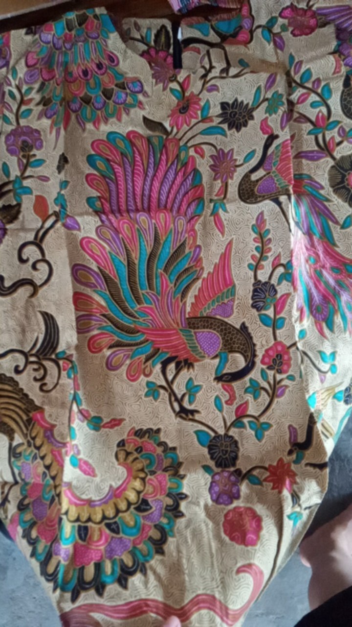 Dt Collection -atasan Blouse Batik  Cewek Tenun Sarimbit Motif Merak