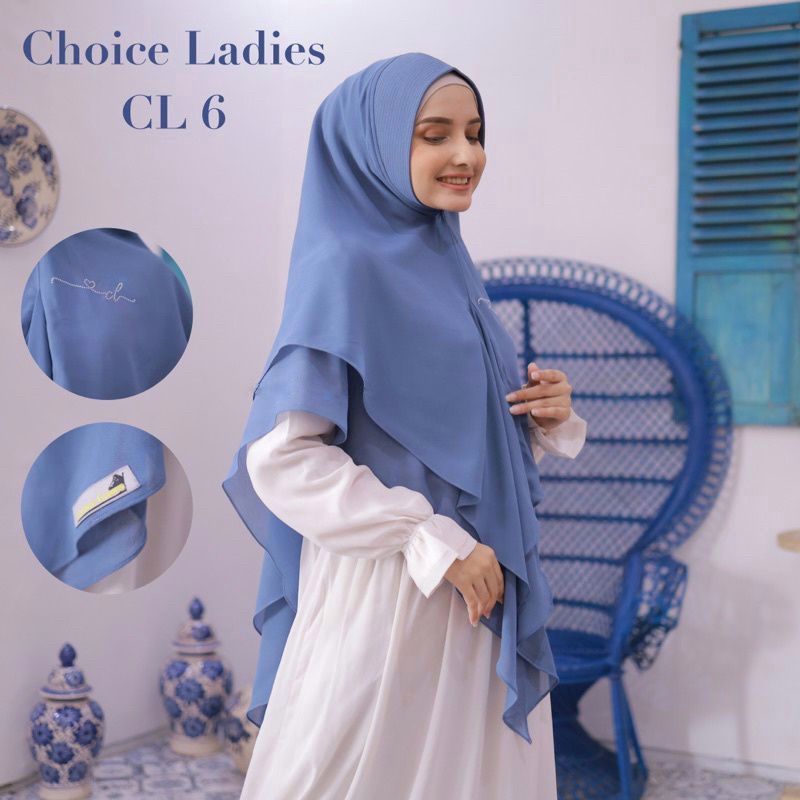 Choice Ladies Ori  CL 006 Hijab Syar'i Khimar Ceruty Babydoll Pakaian Fashion Muslim