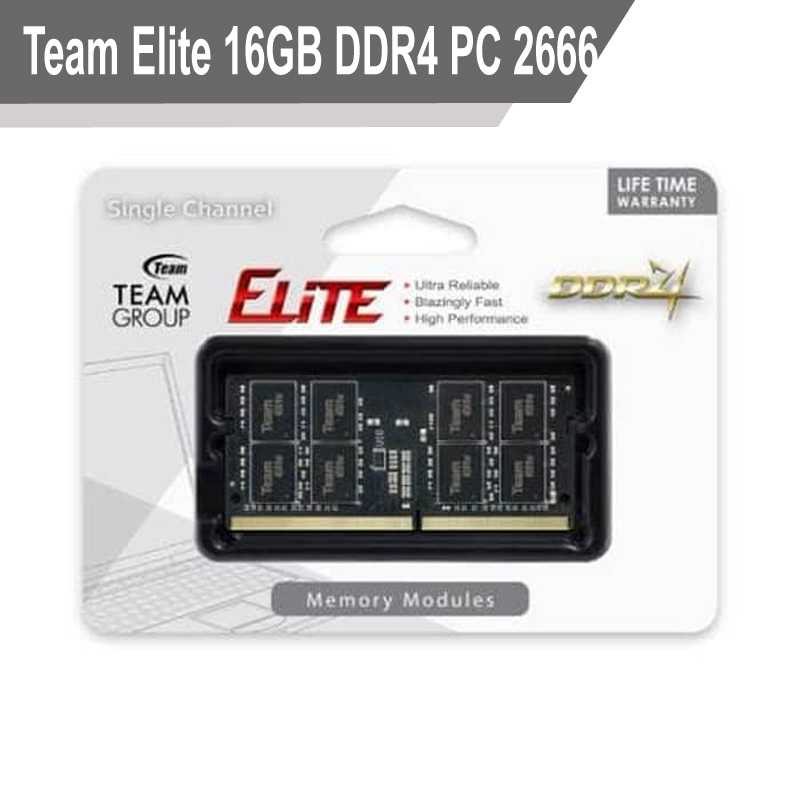 Team Elite 16GB 2666mhz DDR4 Sodimm Ram For Laptop Gaming