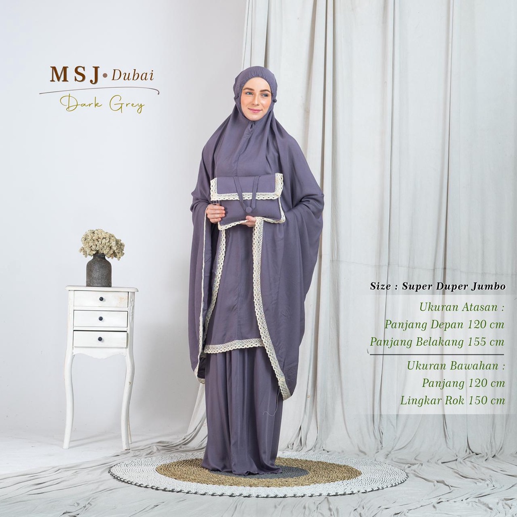 Mukena Dubai Renda Bahan Rayon Premium/Harga Grosir/Bisa COD/Alesya