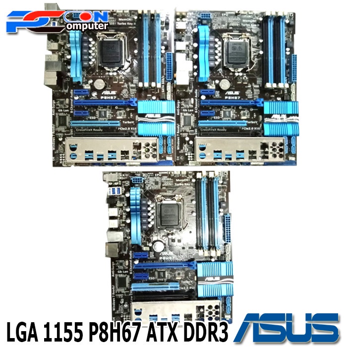 MOBO intel Soket LGA 1155 P8H67 ASUS H67 socket Sandy dan Ivy