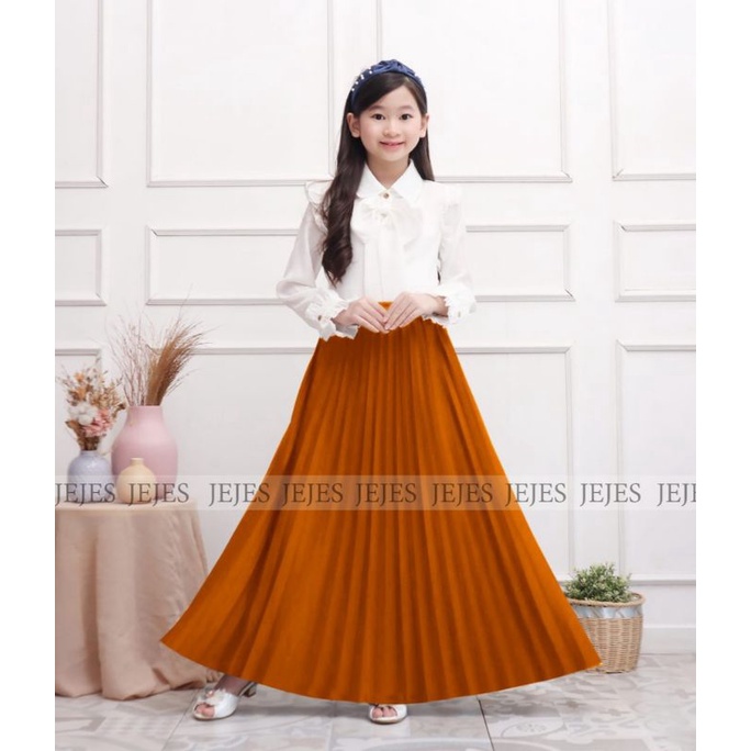 ROK PLISKET PREMIUM ANAK PEREMPUAN/ROK PLISKET ANAK PREMIUM USIA 11 SAMPAI 15 TAHUN