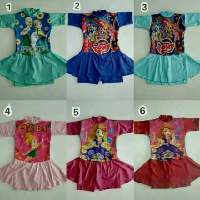 Baju renang anak balita frozen