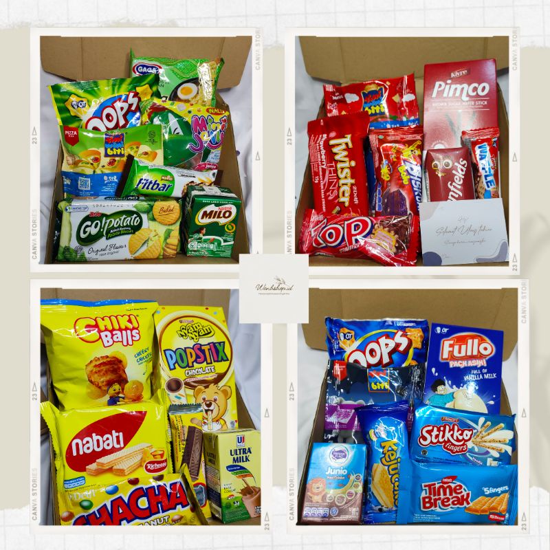 

GIFTBOX/SNACK BOX/KADO ULANG TAHUN/KADO WISUDAH/KADO SIDANG/ HARGA TERMURAH