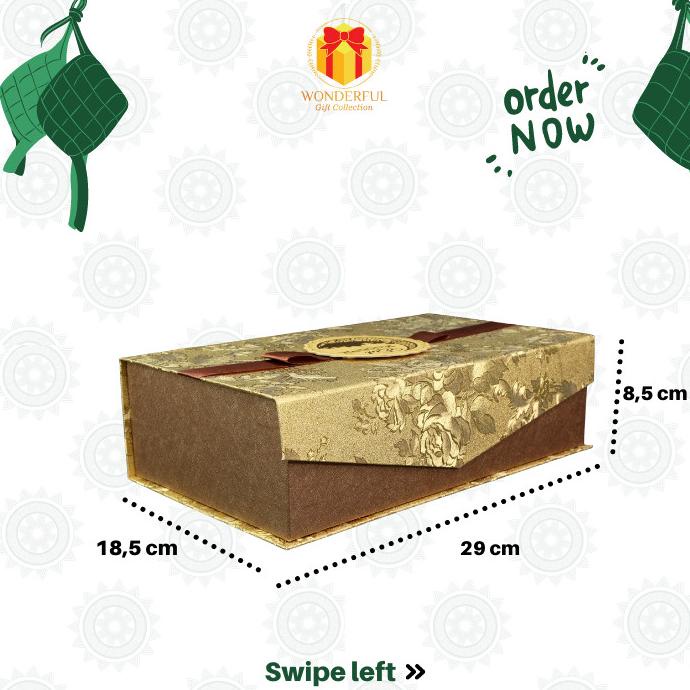 

Premium Product!!! Hardbox Hampers Lebaran Magnet Pita Coklat Premium 28X18X8 L027B - Paling Dicari