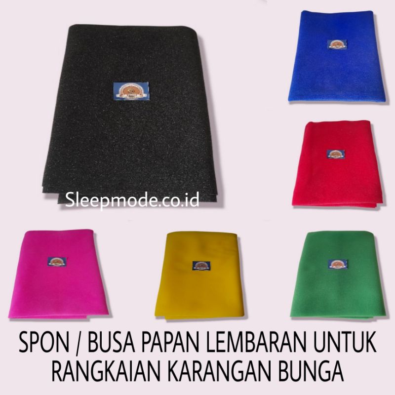 SPON BUSA KHUSUS PERANGKAI KARANGAN BUNGA PAPAN UKURAN 1×2 METER TEBAL LENTUR DAN SANGAT ELASTIS