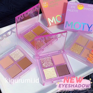 MOTY Eyeshadow 4 Warna High quality ingredients with silky shine color XX056