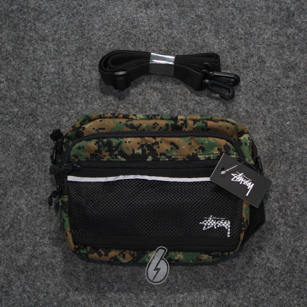 tas slempang stussy original waist bag stussy