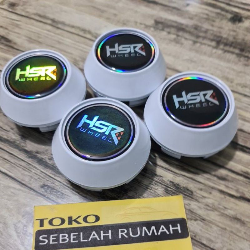 dop velg variasi kerucut putih 6.5cm HSR resin hologram