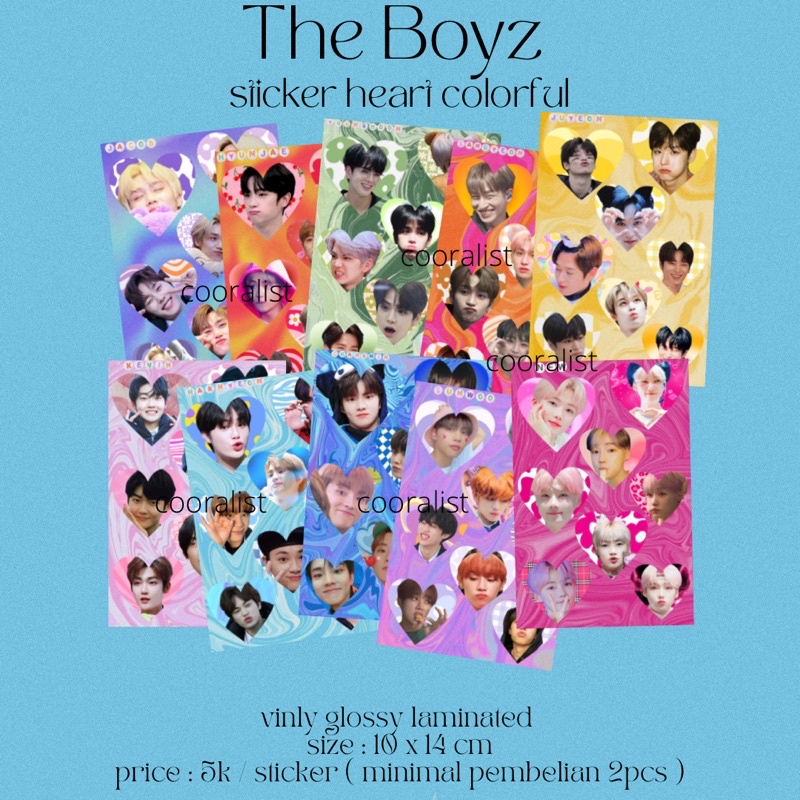 sticker kiss cut THE BOYZ