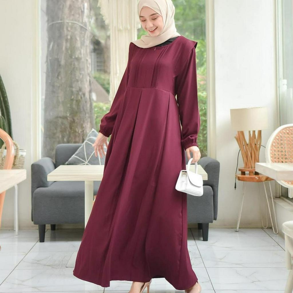 Demore Ryehana Maxy Gamis Rempel Cantik Shakila