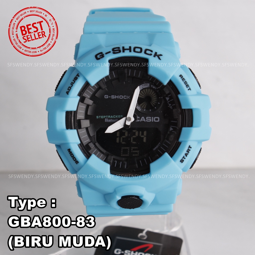 SALE MURAH !!! Jam tangan pria G Shock GBA-800 Navy Hijau Orange Army digital sporty anti air elegant