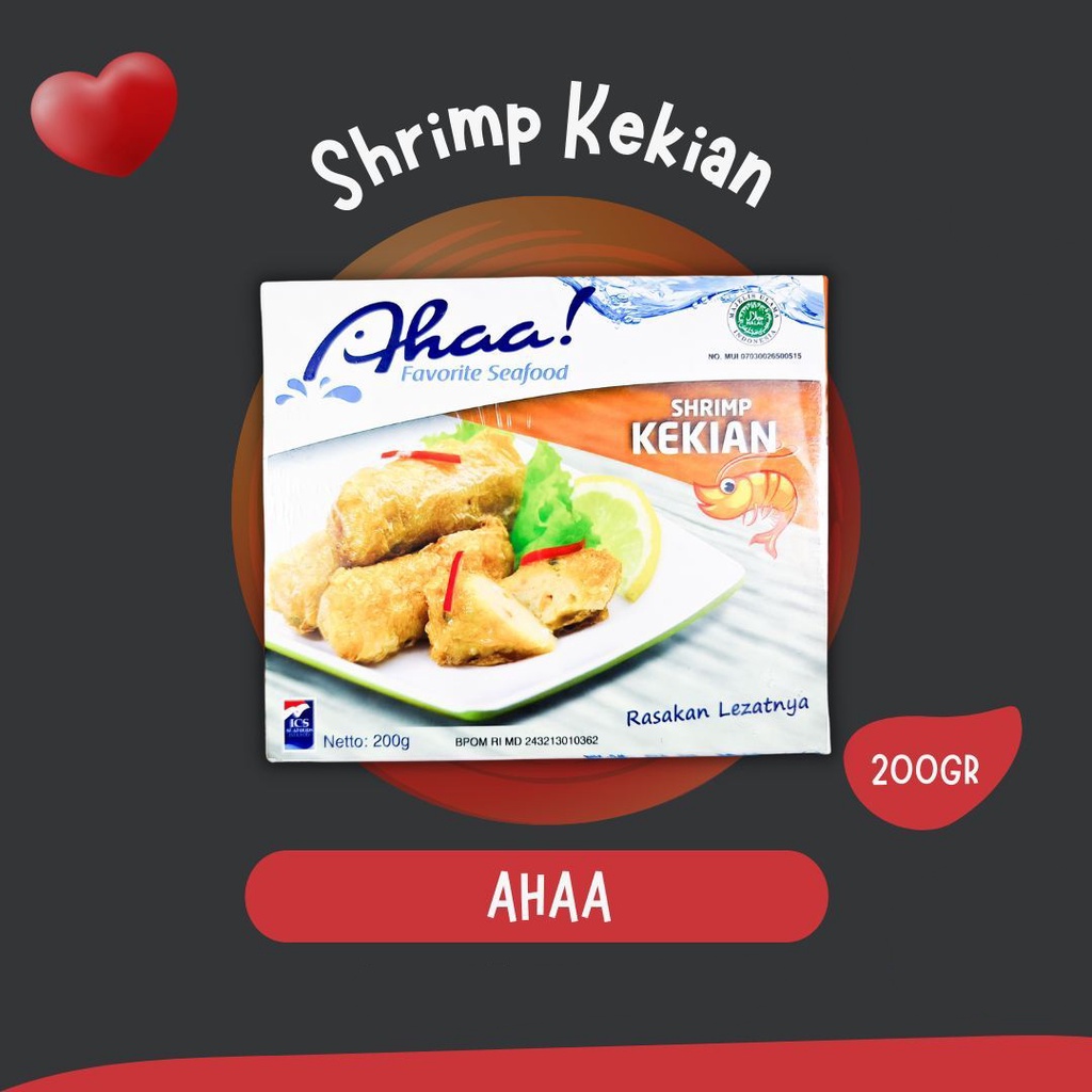 

ADDRIELLA - AHAA SHRIMP KEKIAN 200gr | AHAA/FROZENFOOD/FROZENFOOD MURAH