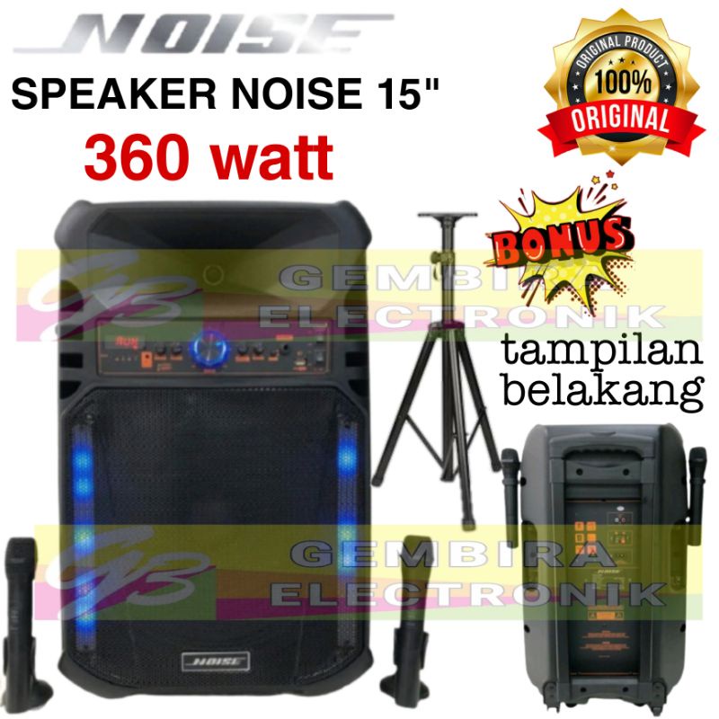 SPEAKER AKTIF 15 INCH NOISE 899 K SPEAKER PORTABLE NOISE 899K ORIGINAL