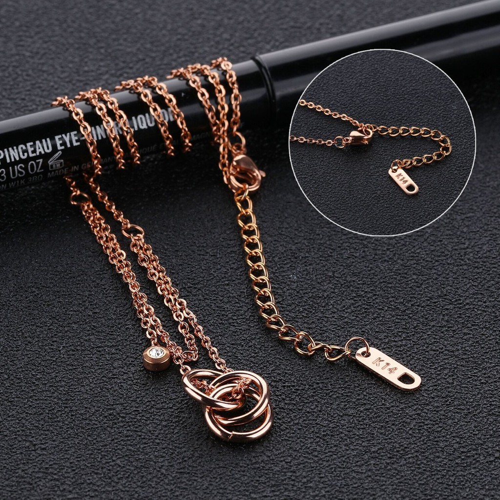 [New] Kalung fashion aksesoris titanium mini korea hadiah wanita cewek 316L anti karat KK054 elegant