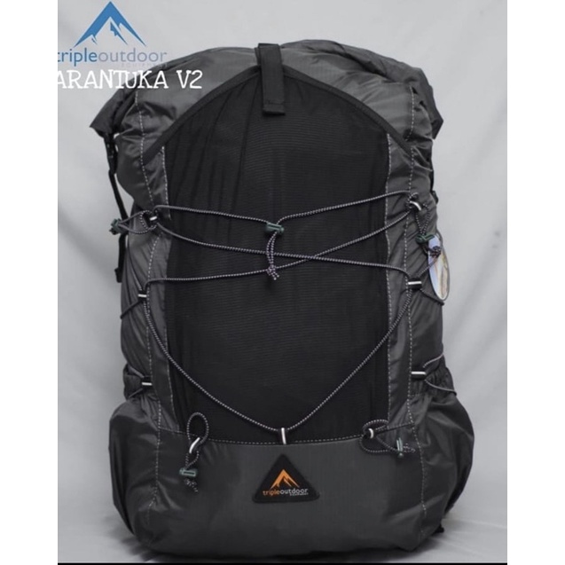 tas gunung backpack ultralight hiking merk triple outdoor larantuka v3 gen 3 kualitas bagus