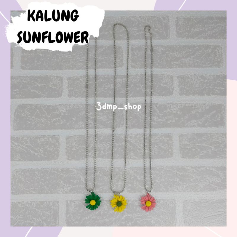 Kalung sunflower pink hijau kuning haechan gdragon gd