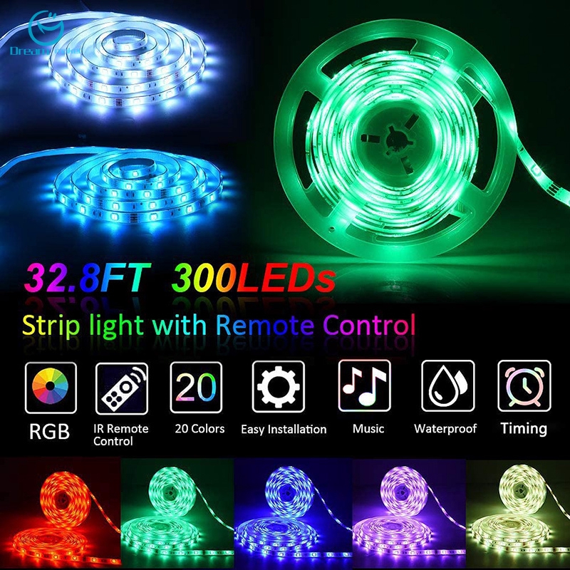  Lampu Strip Led Rgb Fleksibel Bisa Berubah Warna Dengan 