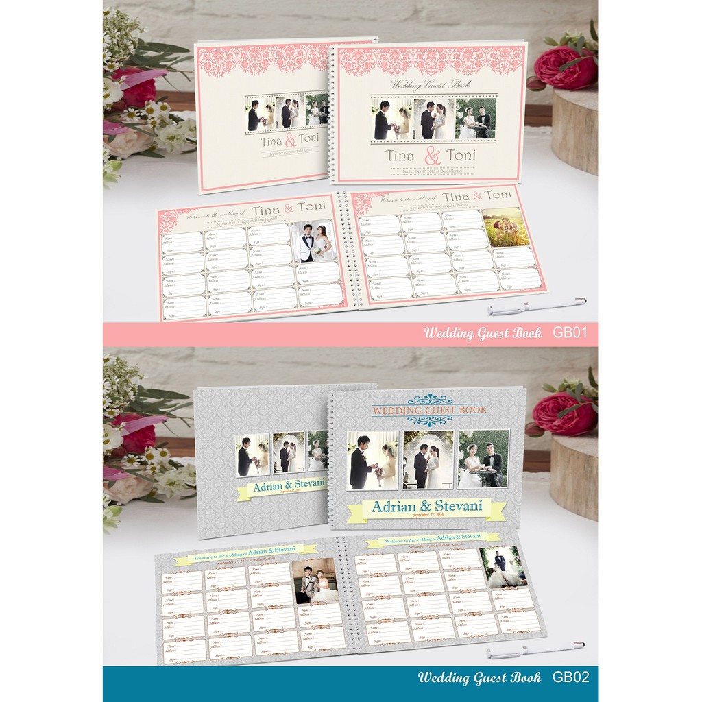 Wedding Guest Book ukuran A4