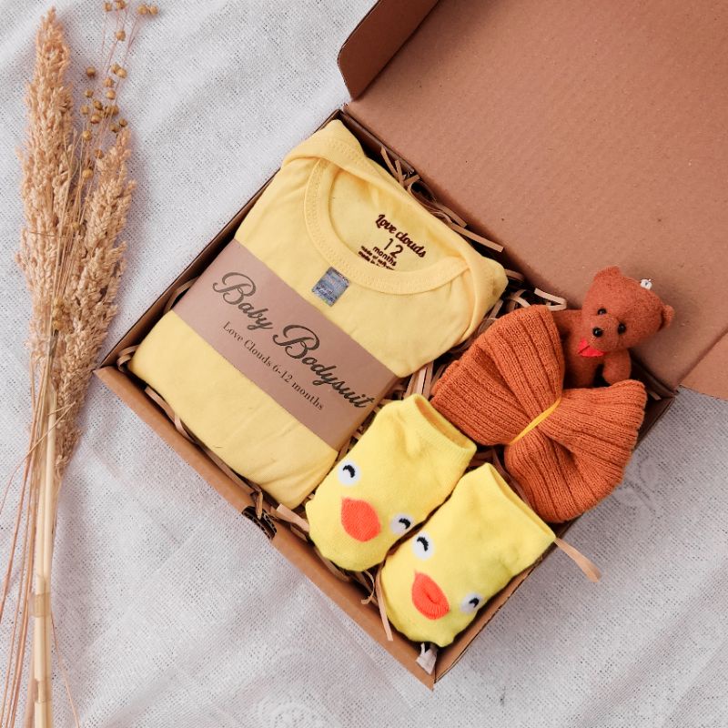 Hampers bayi / kado bayi /gift box-Baby kode 12 kuning