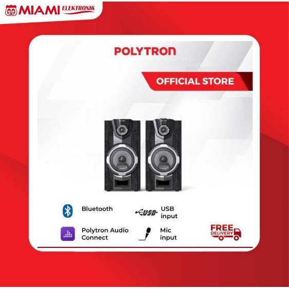 POLYTRON Speaker Active PAS8F12 / PAS-8F12 Bluetooth Garansi Resmi