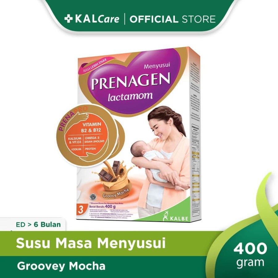 PRENAGEN LACTAMOM SUSU IBU MENYUSUI 400 GRAM RASA VANILLA / COKLAT 360GR