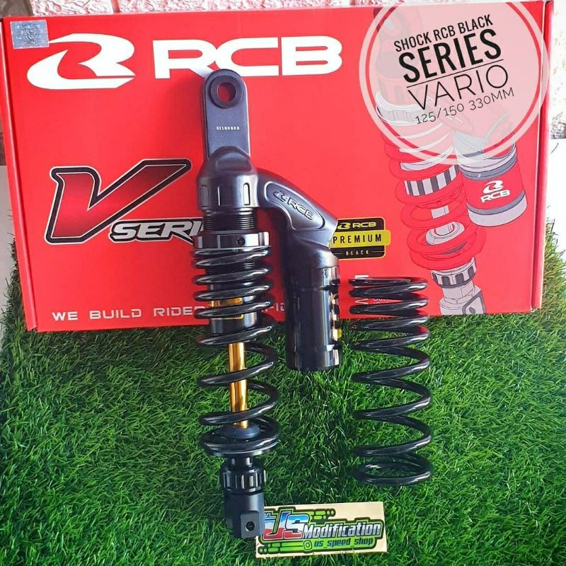 shock rcb premium black series VS honda vario 125 dan 150 dan scoopy new dan beat new yamaha xride