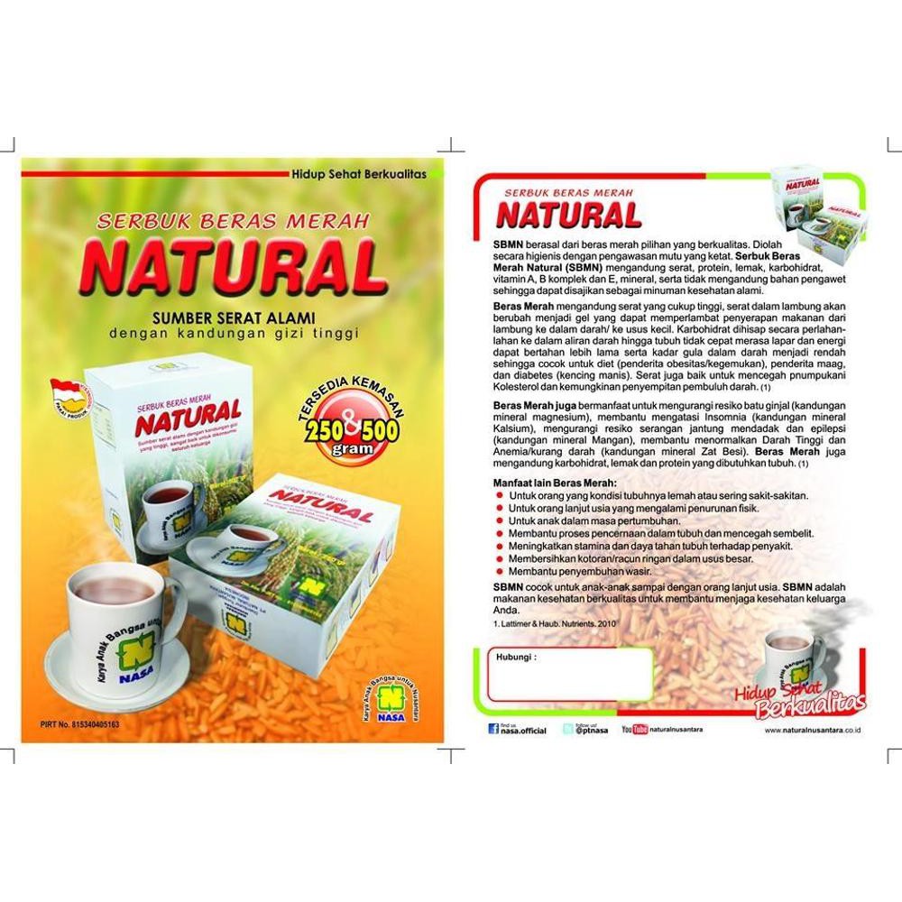 

SERBUK BERAS MERAH NATURAL SBMN
