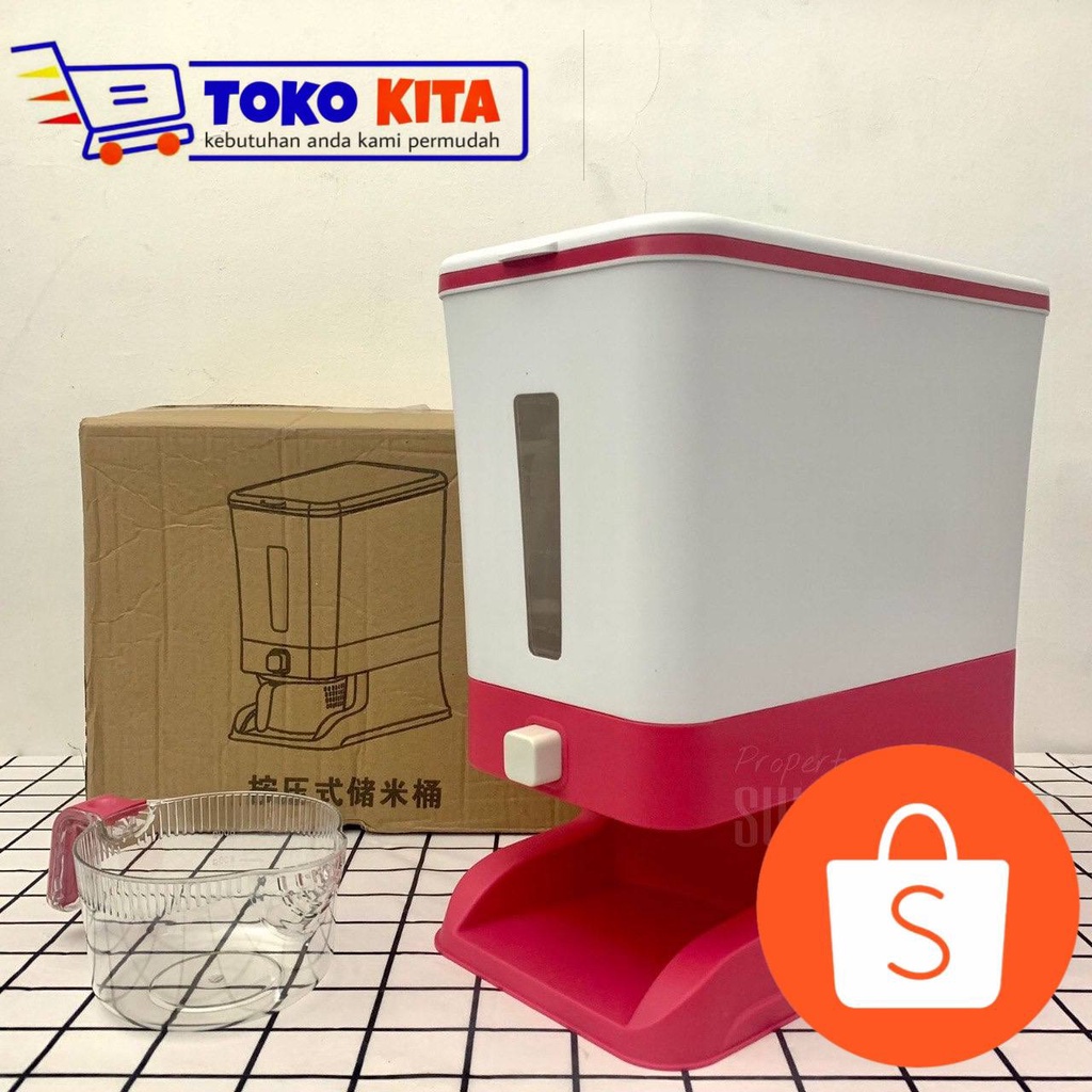 DISPENSER BERAS 12 LITER OTOMATIS/DISPENSER BERAS MURAH/WADAH BERAS