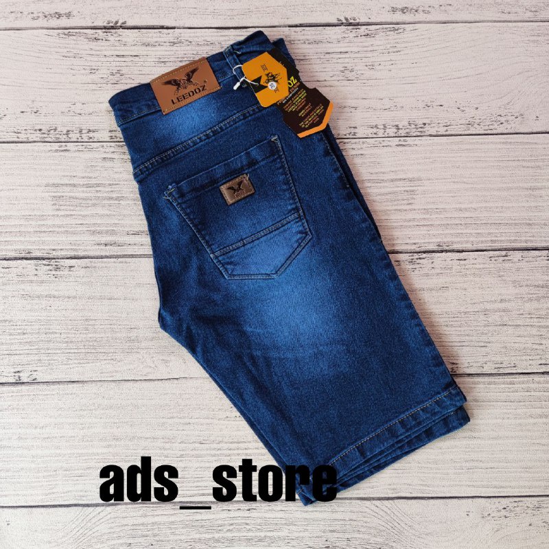 Celana Jeans Denim Pendek Pria LEEDOZ Premium Distro No 27-38