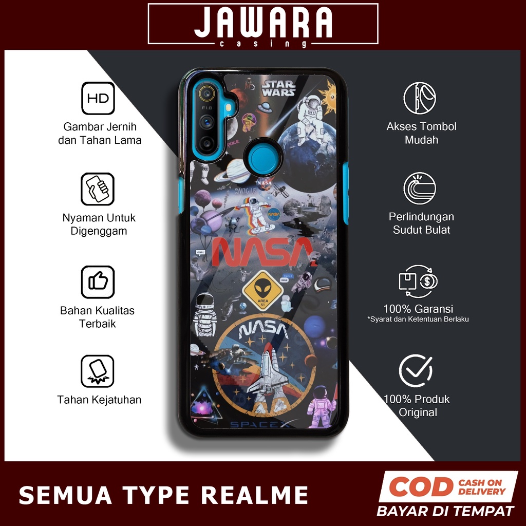 Case Realme C3 Case Hp Realme C3 Premium Glossy Jawara Casing [NASA] Casing Hp Realme C3 Aesthetic K