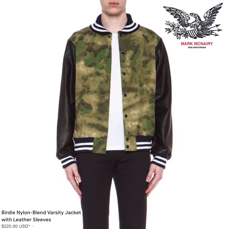 varsity jacket second mark mcnairy (leather)