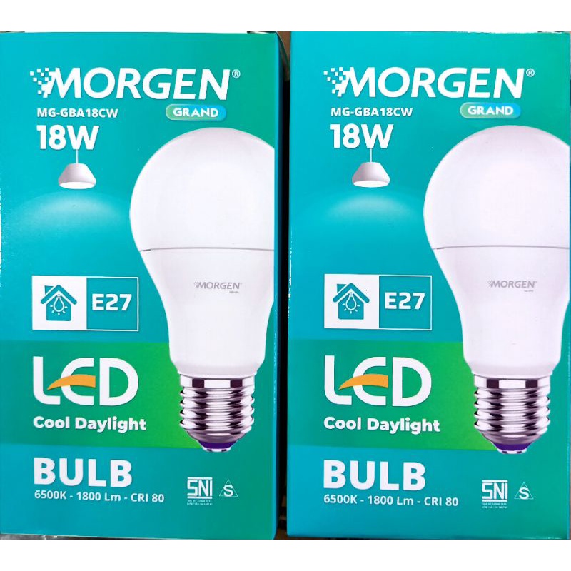 Lampu MORGEN LED BULB / 7W, 9W, 11W, 14W, 15W,  18w/PUTIH